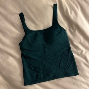 Lululemon Athletica Fitted Sleeveless Tank Top in Blue